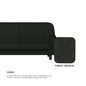 Ellie Fabric 1 Seater Sofa