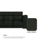 Lyla Fabric 2 Seater Sofa