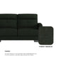 Kaylee Fabric 1 Seater Sofa