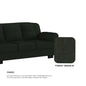 Adam Fabric 2 Seater With Chaise Sofa