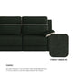 Nina Fabric 4 Seater Sofa