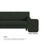 Blake Fabric 1 Seater Sofa