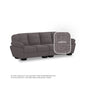 Adam Fabric 4 Seater Sofa