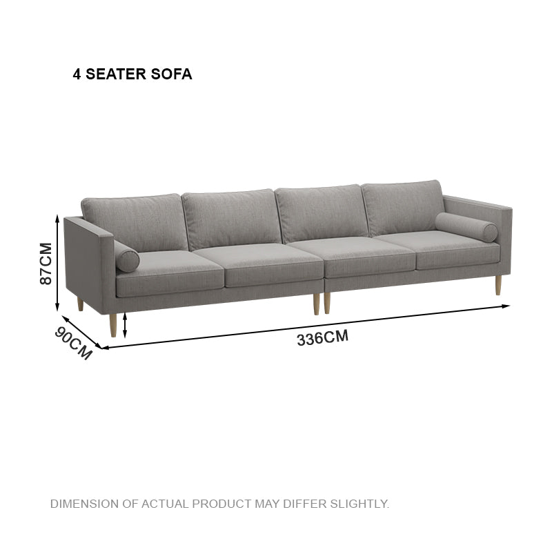 Leah Fabric 4 Seater Sofa