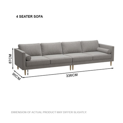 Leah Fabric 4 Seater Sofa