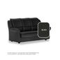 Hannah Faux leather 3 Seater Sofa