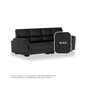 Londyn Faux Leather 4 Seater Sofa