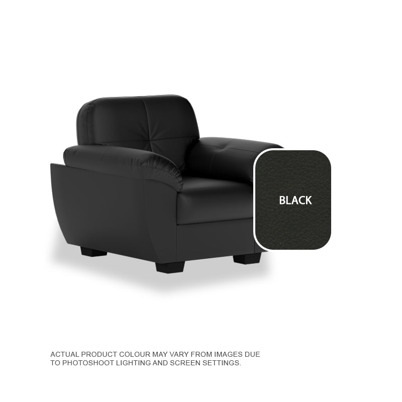Ember Faux Leather 1 Seater Sofa