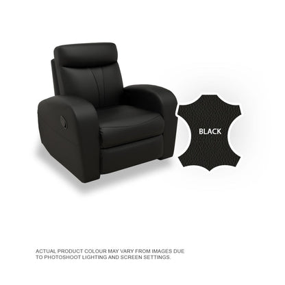 Alice Half Leather Cowhide 1 Seater Sofa