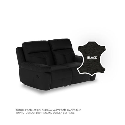 Taylor Half Leather Cowhide 2 Seater Sofa