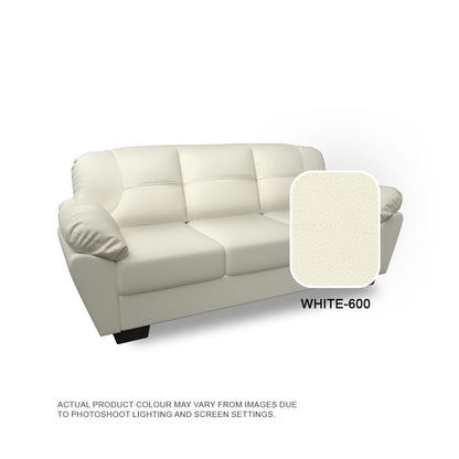 Adam Faux Leather 4 Seater Sofa