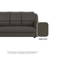Hannah Faux leather 1 Seater Sofa