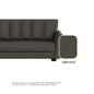 Lois Faux Leather 1 Seater Sofa