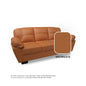 Adam Faux Leather 4 Seater Sofa