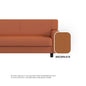 Blake Faux Leather 1 Seater Sofa