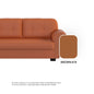 Ember Faux Leather 1 Seater Sofa