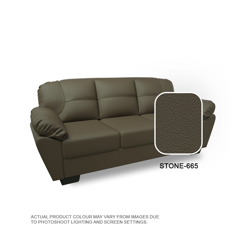 Adam Faux Leather 4 Seater Sofa