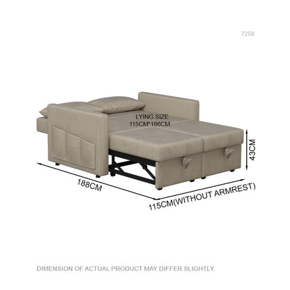 Haley Waterproof Latex Sofabed (Removable Cover)