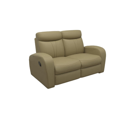 Alice Half Leather Cowhide 2 Seater Sofa