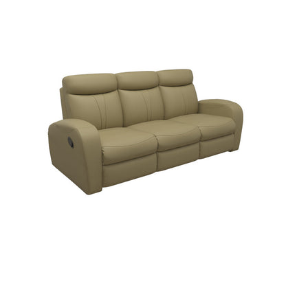 Alice Half Leather Cowhide 3 Seater Sofa