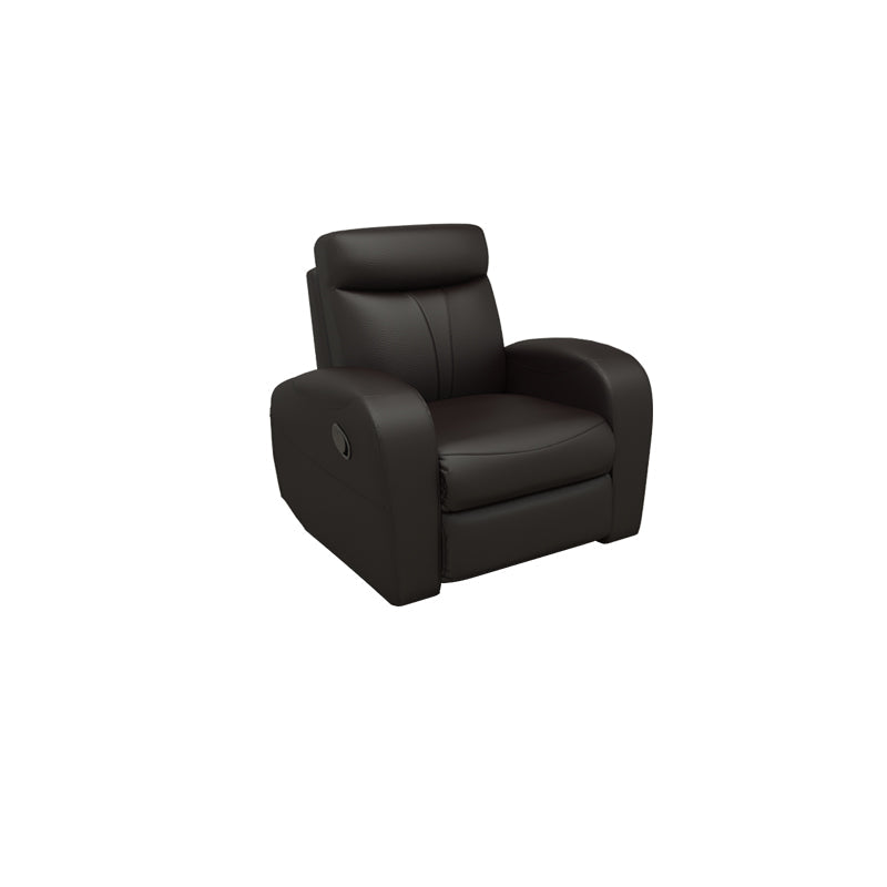 Alice Half Leather Cowhide 1 Seater Sofa