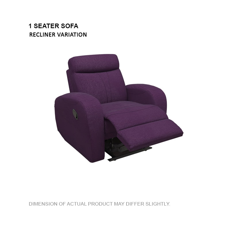 Alice Fabric 1 Seater Sofa