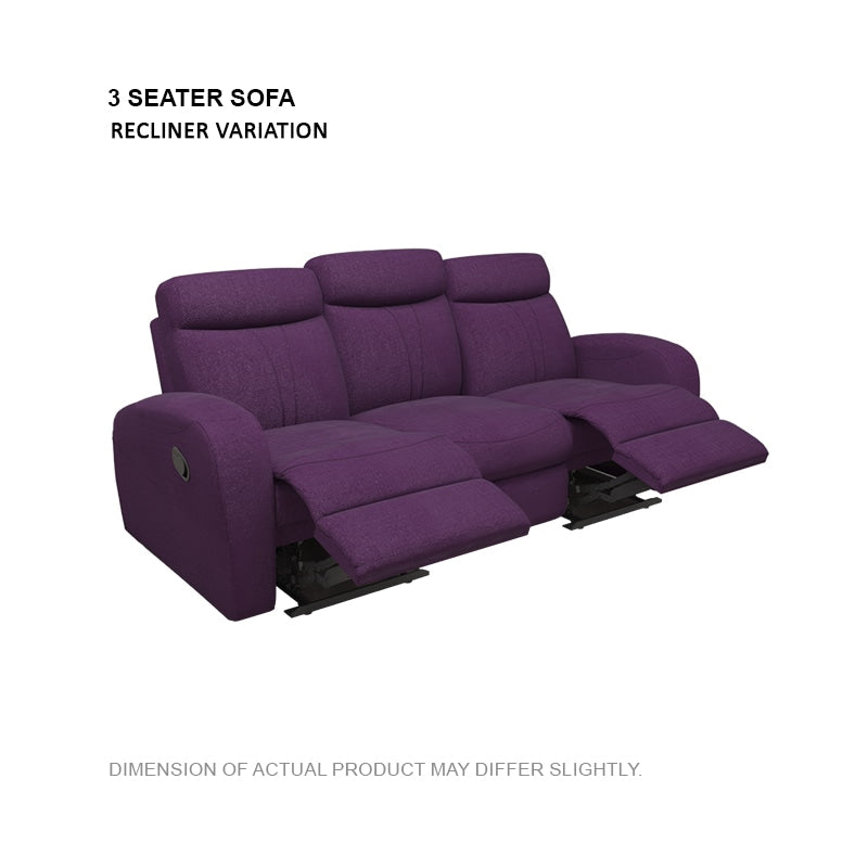Alice Fabric 3 Seater Sofa