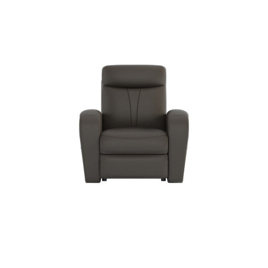 Alice Half Leather Cowhide 1 Seater Sofa