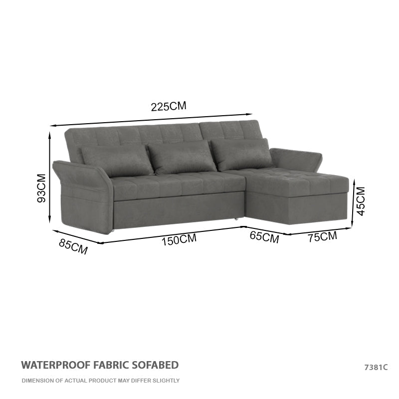 Amira Waterproof Fabric Sofabed