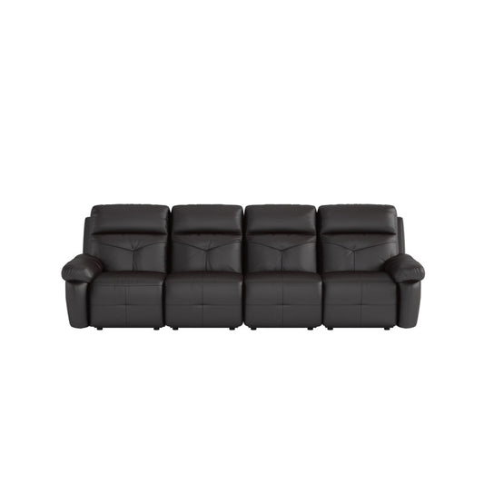 Taylor Half Leather Cowhide 4 Seater Sofa
