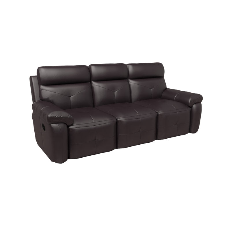 Taylor Half Leather Cowhide 3 Seater Sofa