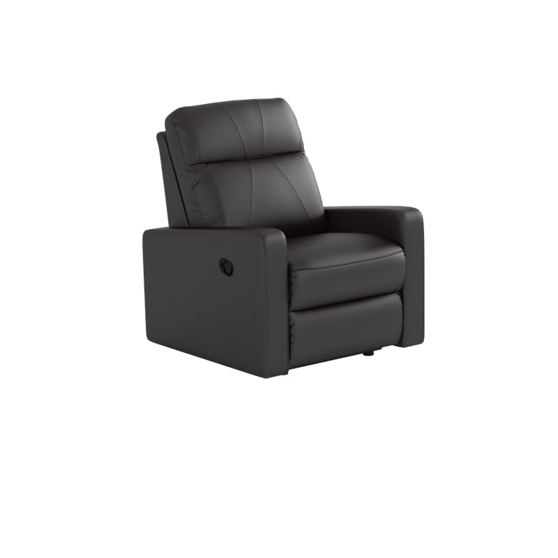 Naomi Half Leather Cowhide 1 Seater Sofa