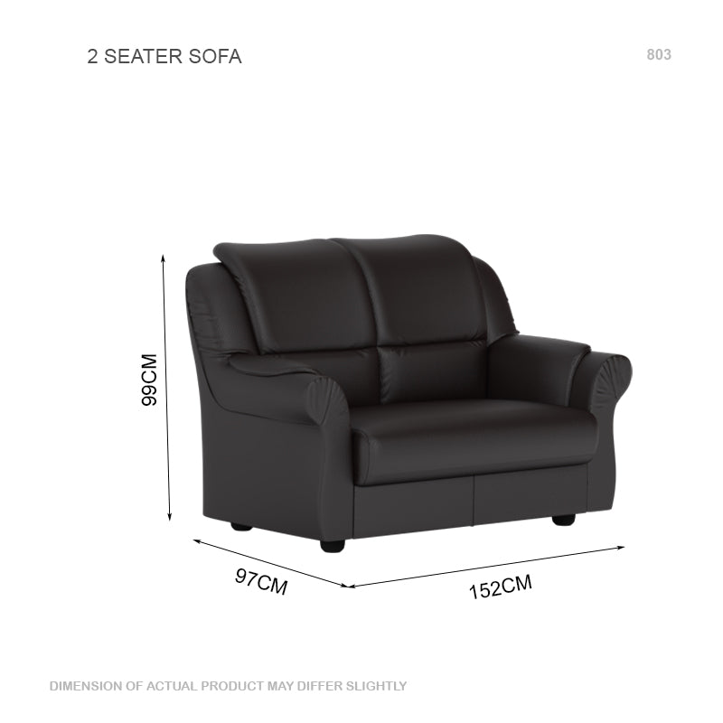 Hannah Faux leather 2 Seater Sofa