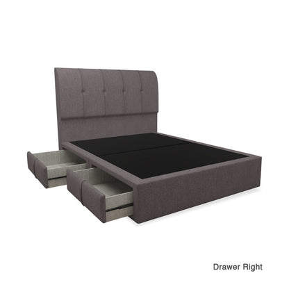 Lucas  Fabric Drawer Bed with Drawer Left / Right