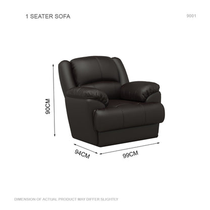 Esme Faux Leather 1 Seater Sofa