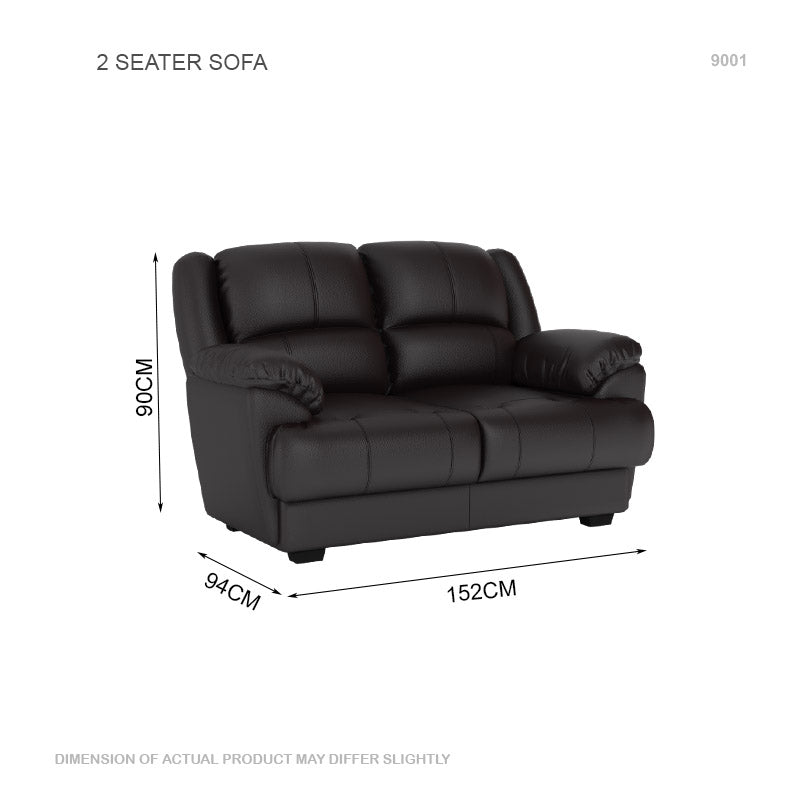 Esme Faux Leather 2 Seater Sofa