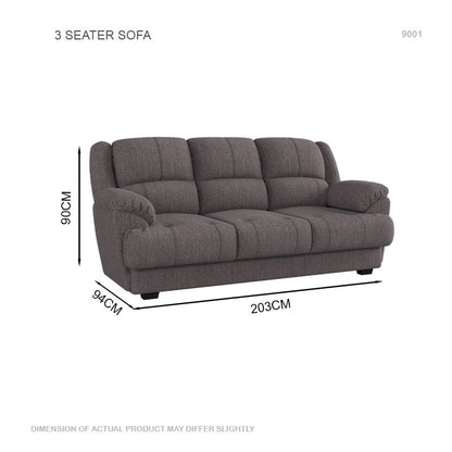 Esme Fabric 3 Seater Sofa