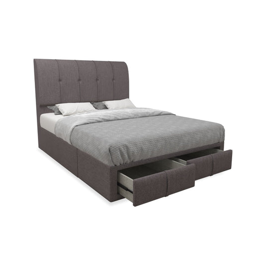 Lucas Fabric Drawer Bed with Drawer Front