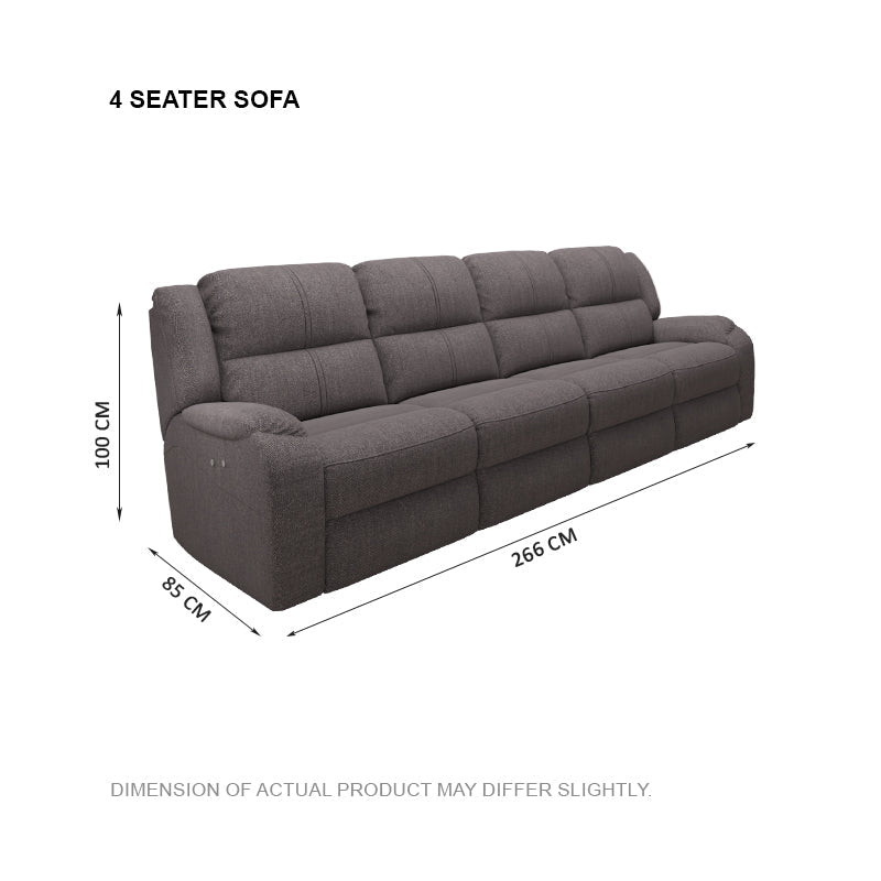 Alana Fabric 4 Seater Sofa