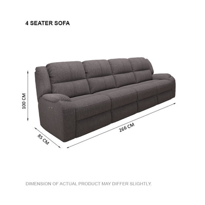 Alana Fabric 4 Seater Sofa