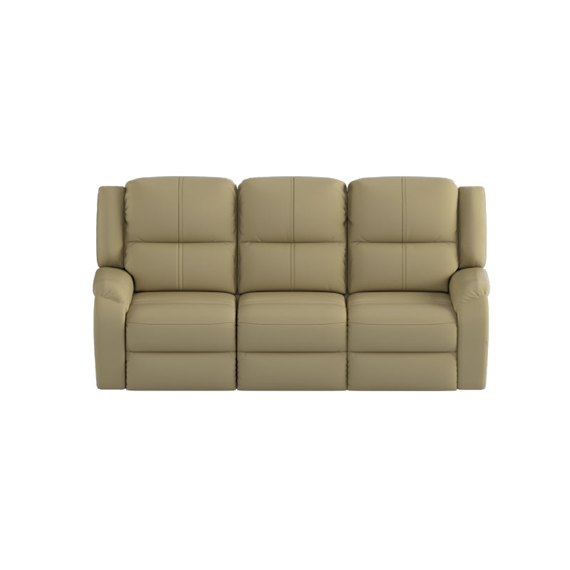Alana Half Leather Cowhide 3 Seater Sofa