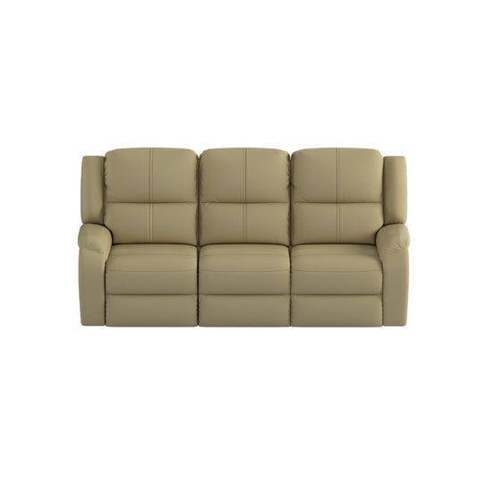 Alana Half Leather Cowhide 3 Seater Sofa