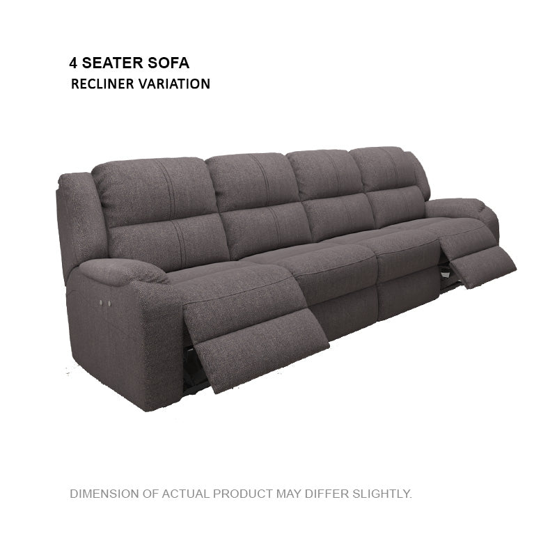 Alana Fabric 4 Seater Sofa