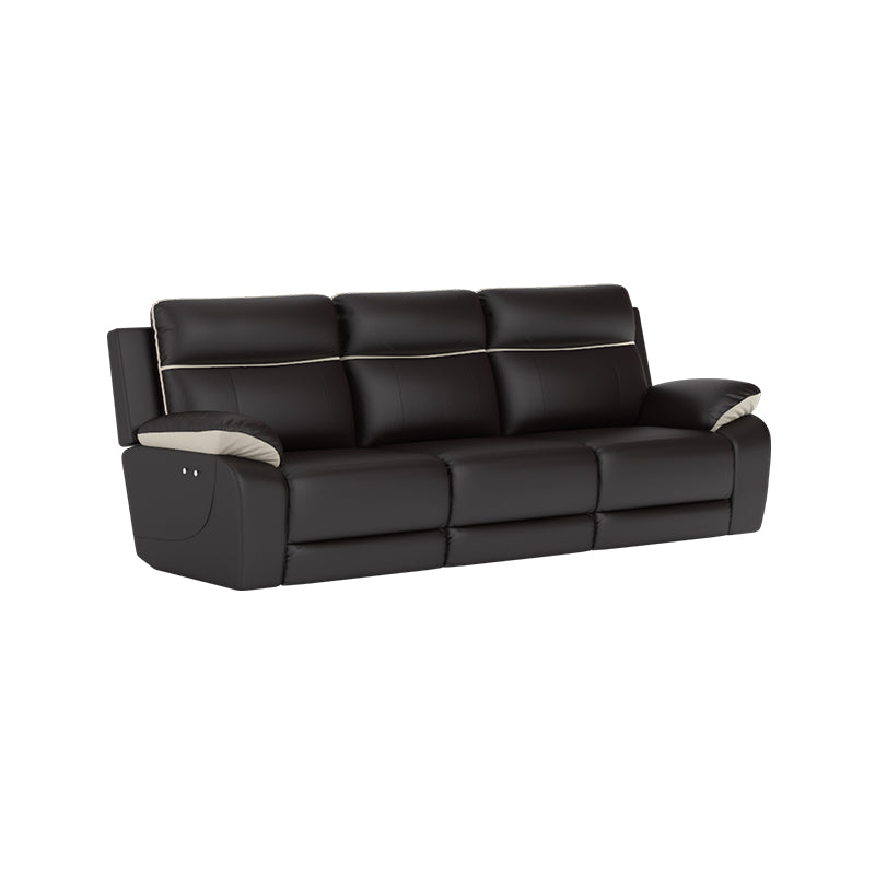 Nina Half Leather Cowhide 3 Seater Sofa