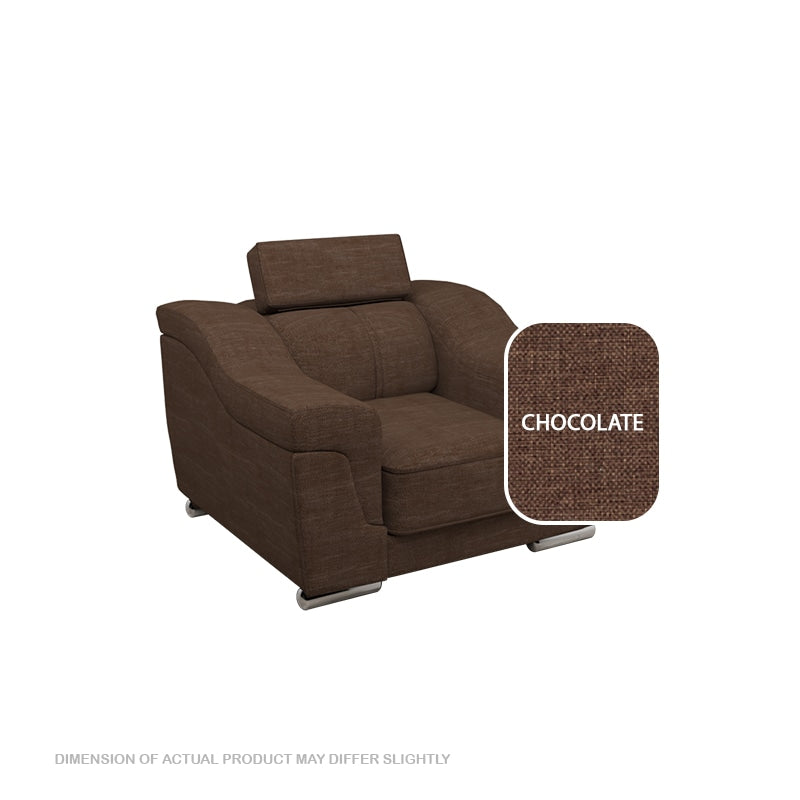 Lyla Fabric 1 Seater Sofa