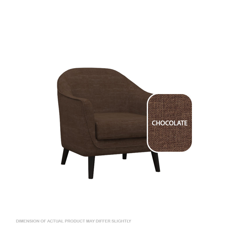 Ariana Fabric 1 Seater Sofa