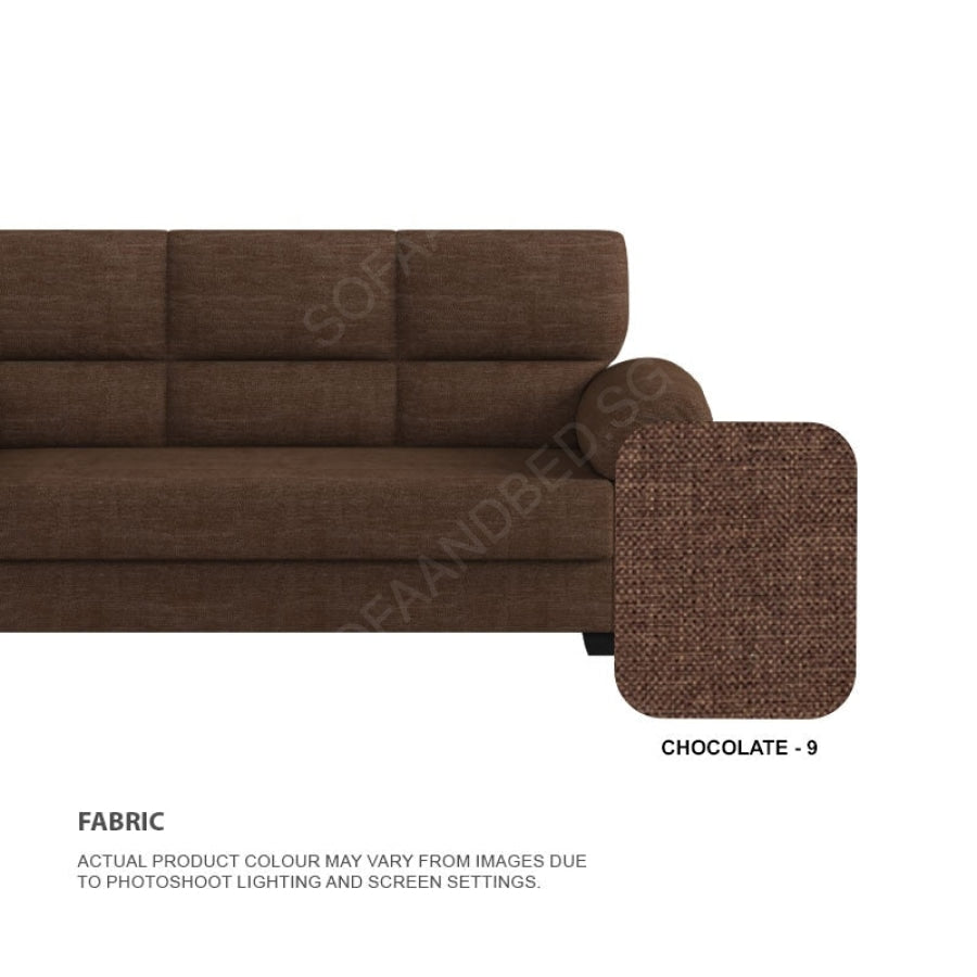Londyn Fabric 3 Seater With Chaise Sofa