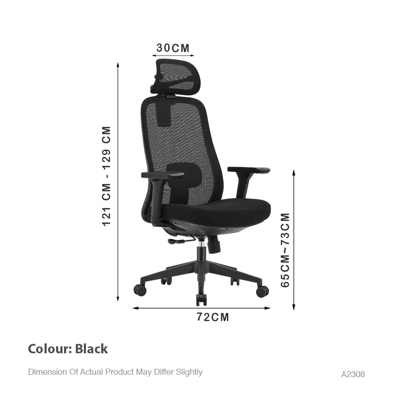 Ayden Office Chair With Headrest