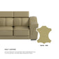 Lyla Half Leather Cowhide 3 Seater Sofa