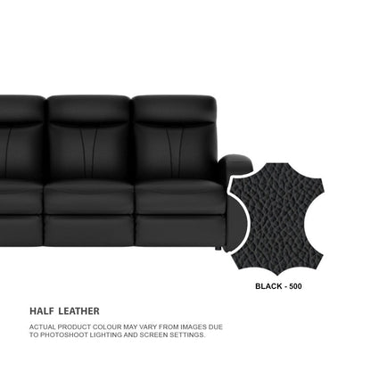 Alice Half Leather Cowhide 2 Seater Sofa